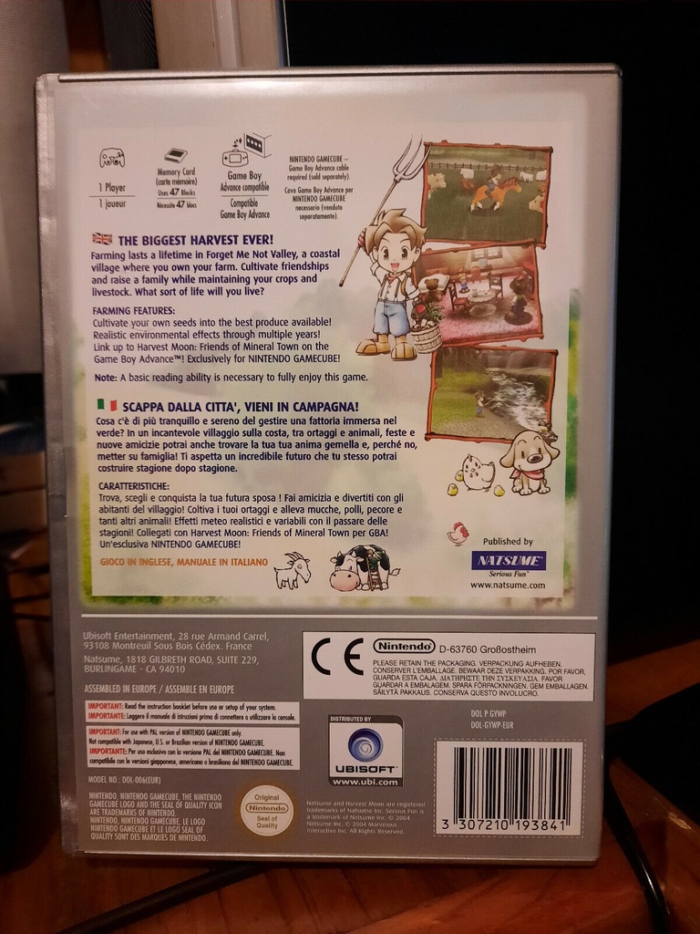 Harvest Moon - a Wonderful Life PAL Gamecube Complete