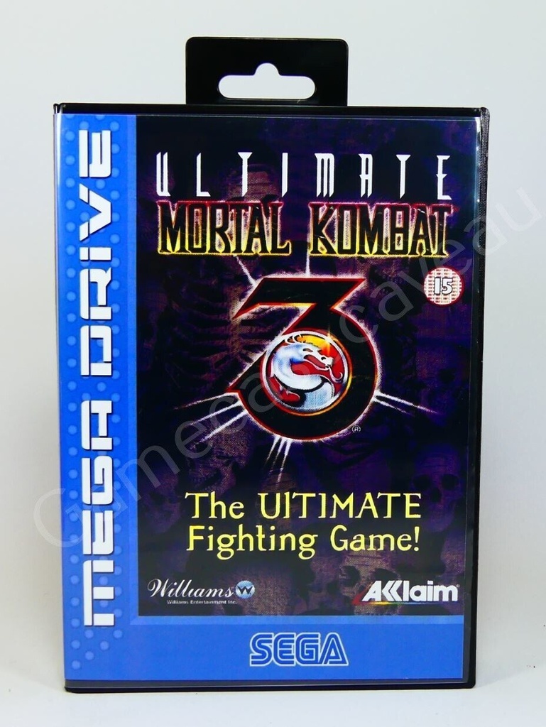 Storage CASE for Use with SEGA SMD Game - Ultimate Mortal Kombat 3