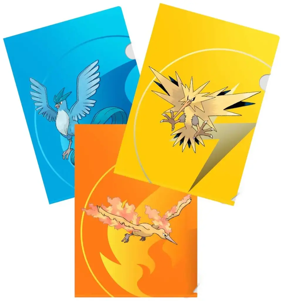 UP - 3-Pack Tournament Folios featuring Zapdos, Moltres, and Articuno