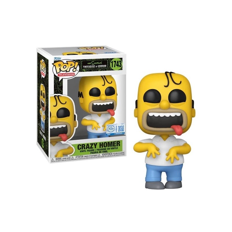 Crazy Homer / The Simpsons / Figurine Funko Pop / Exclusive Special Edition #1743