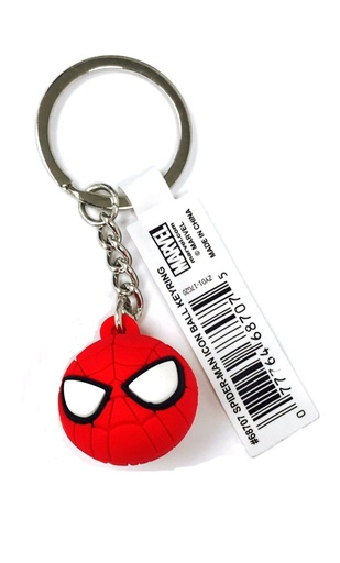 Marvel Spider-Man Icon Ball Key Ring Key Accessory,Multi-colored,3"
