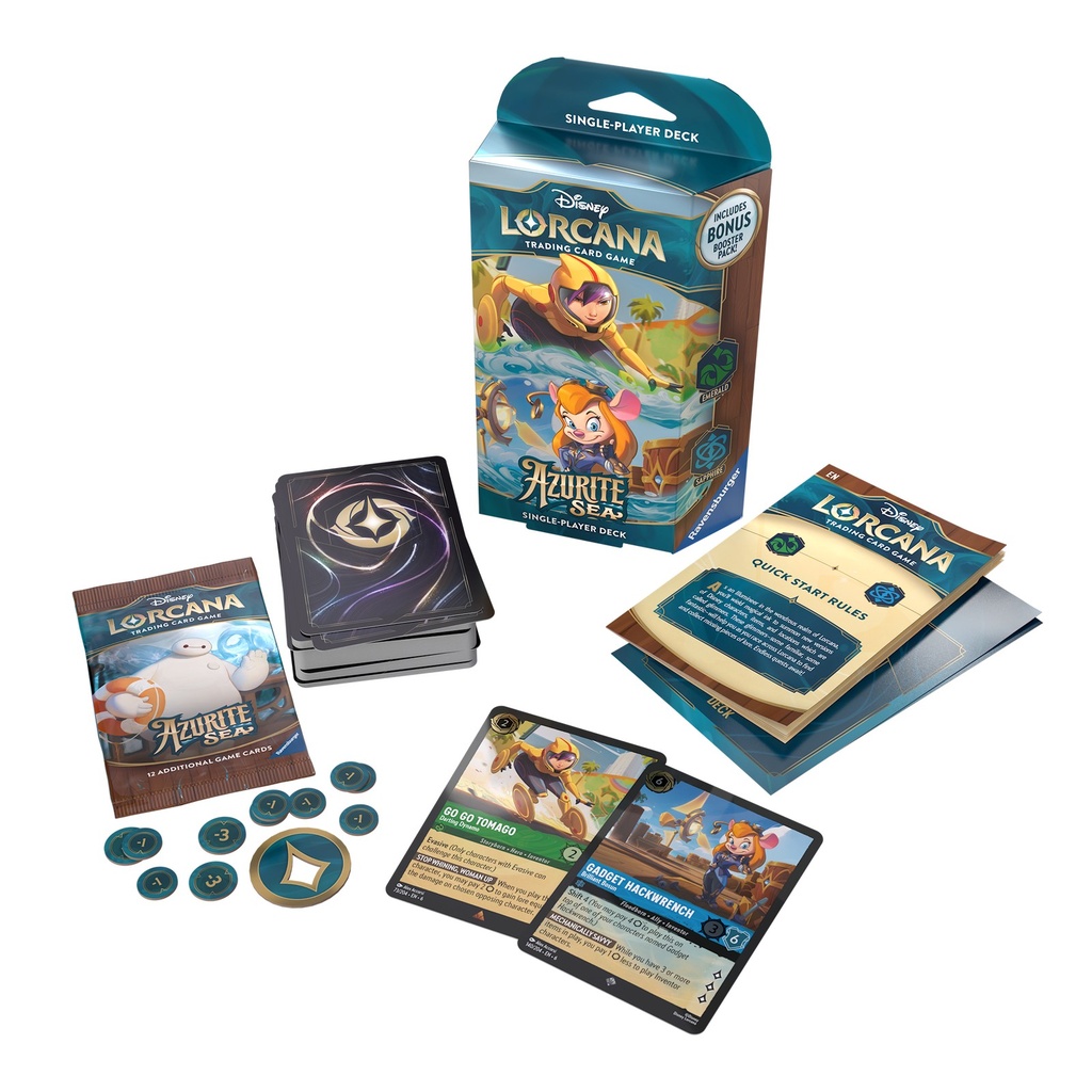 Disney Lorcana Azurite Sea Starter Deck gadget