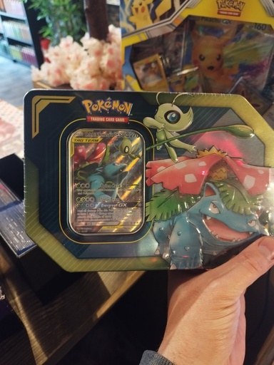 Celebi venusaur gx tag team tin [NM]