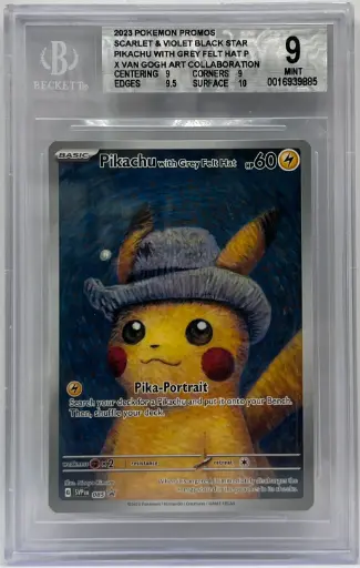Pikachu with Grey Felt Hat (SVP 085) Beckett 9